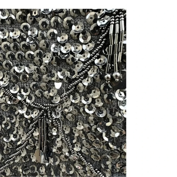 Vintage Gia Nimmo Designs for Joyce Wool Sleeveless Sequined Sweater‎ Size 10 - Picture 10 of 11